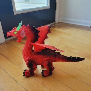 Discovery Kids Red Dragon Robot Toy  " AS IS"